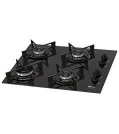Cooktop 4 Bocas Fischer 4Q Fit Line Preto Bivolt
