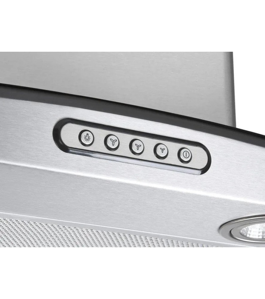 Coifa de Parede 60cm Vidro Curvo Clean 127v Kromanox Fogatti